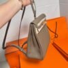 CK18 Etoupe Kelly Ado 21CM Clemence Leather Gold Hardware Full Handmade