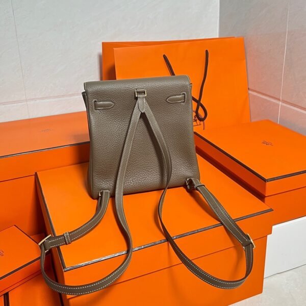 CK18 Etoupe Kelly Ado 21CM Clemence Leather Gold Hardware Full Handmade