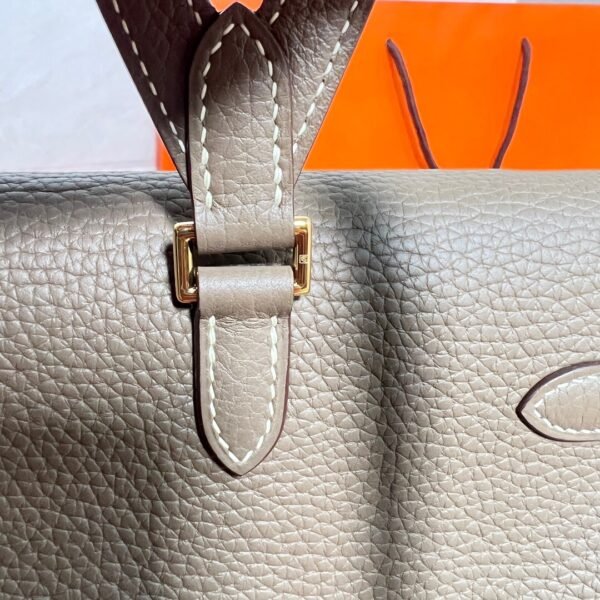 CK18 Etoupe Kelly Ado 21CM Clemence Leather Gold Hardware Full Handmade