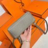 CK18 Etoupe Kelly Ado 21CM Clemence Leather Gold Hardware Full Handmade