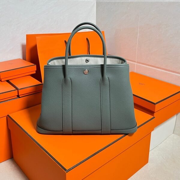 63 Vert Amanda Graden Party 30CM Negonda Leather Silver Hardware Full Handmade