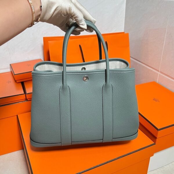 63 Vert Amanda Graden Party 30CM Negonda Leather Silver Hardware Full Handmade