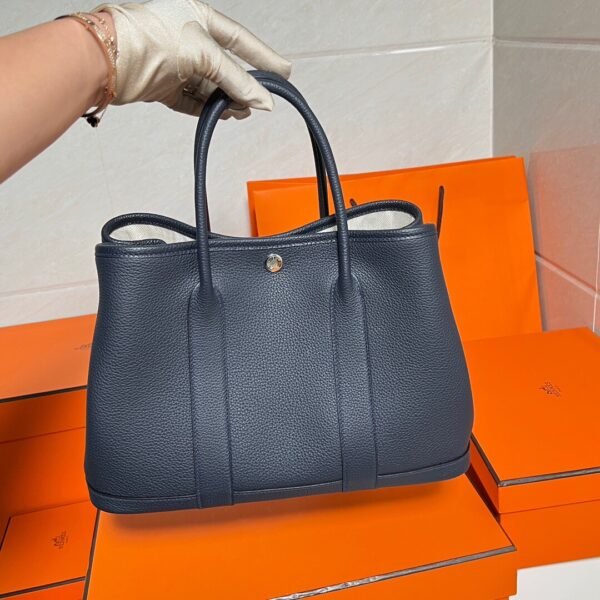 2Z Blue Nuit Graden Party 30CM Negonda Leather Silver Hardware Full Handmade