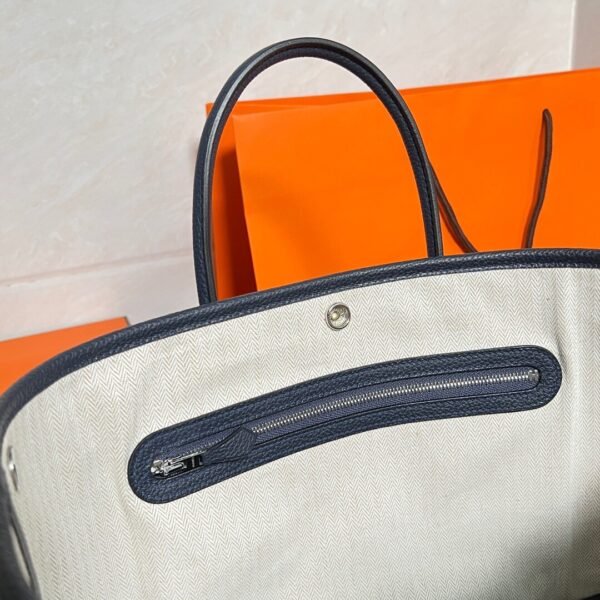 2Z Blue Nuit Graden Party 30CM Negonda Leather Silver Hardware Full Handmade