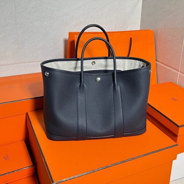 2Z Blue Nuit Graden Party 30CM Negonda Leather Silver Hardware Full Handmade