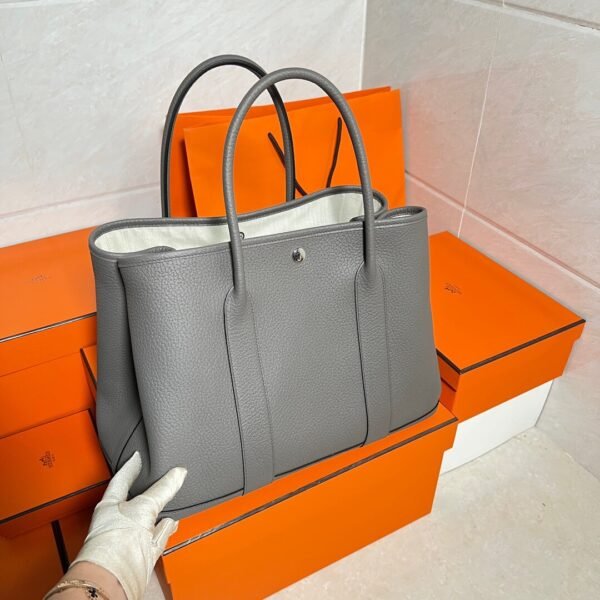 8F Etain Graden Party 36CM Negonda Leather Silver Hardware Full Handmade