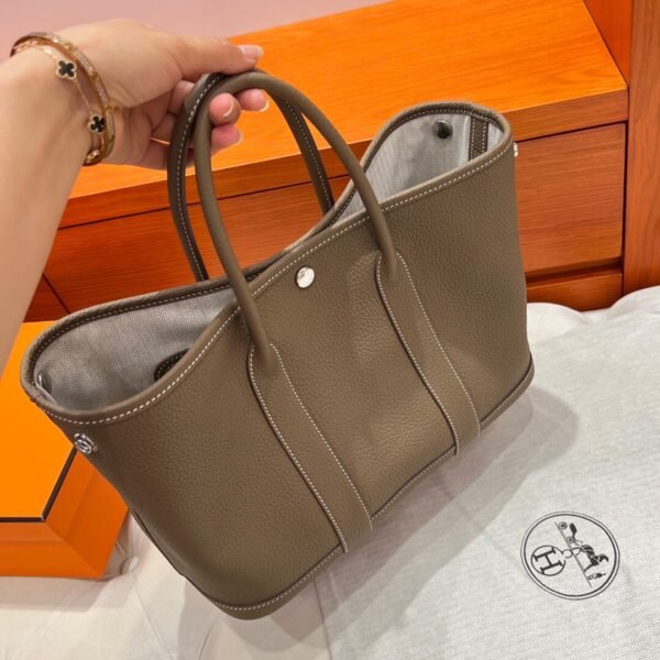 18 Etoupe Graden Party 30CM Negonda Leather Silver Hardware Full Handmade