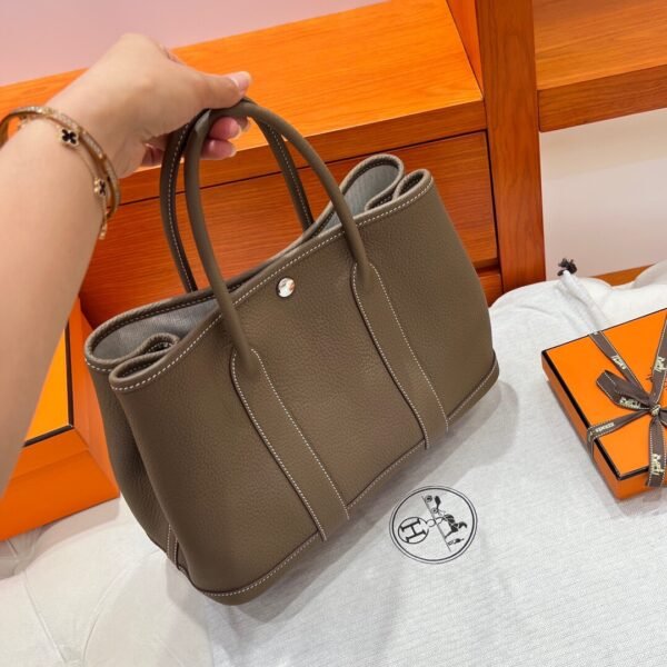 18 Etoupe Graden Party 30CM Negonda Leather Silver Hardware Full Handmade