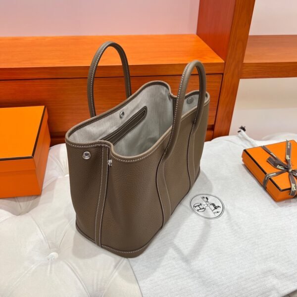 18 Etoupe Graden Party 30CM Negonda Leather Silver Hardware Full Handmade