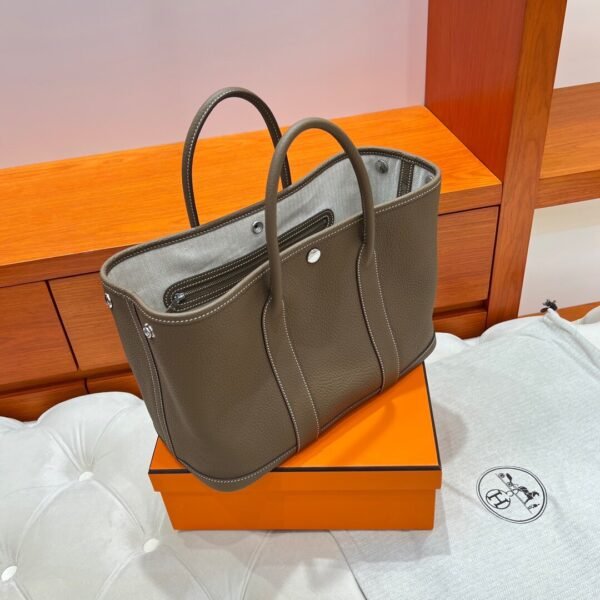 18 Etoupe Graden Party 30CM Negonda Leather Silver Hardware Full Handmade